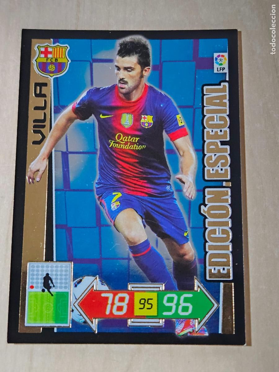 Cromos de F&uacute;tbol: FICHA VILLA - ADRENALYN 12 13 - PANINI 2012 -13 - CROMO - EDICION ESPECIAL