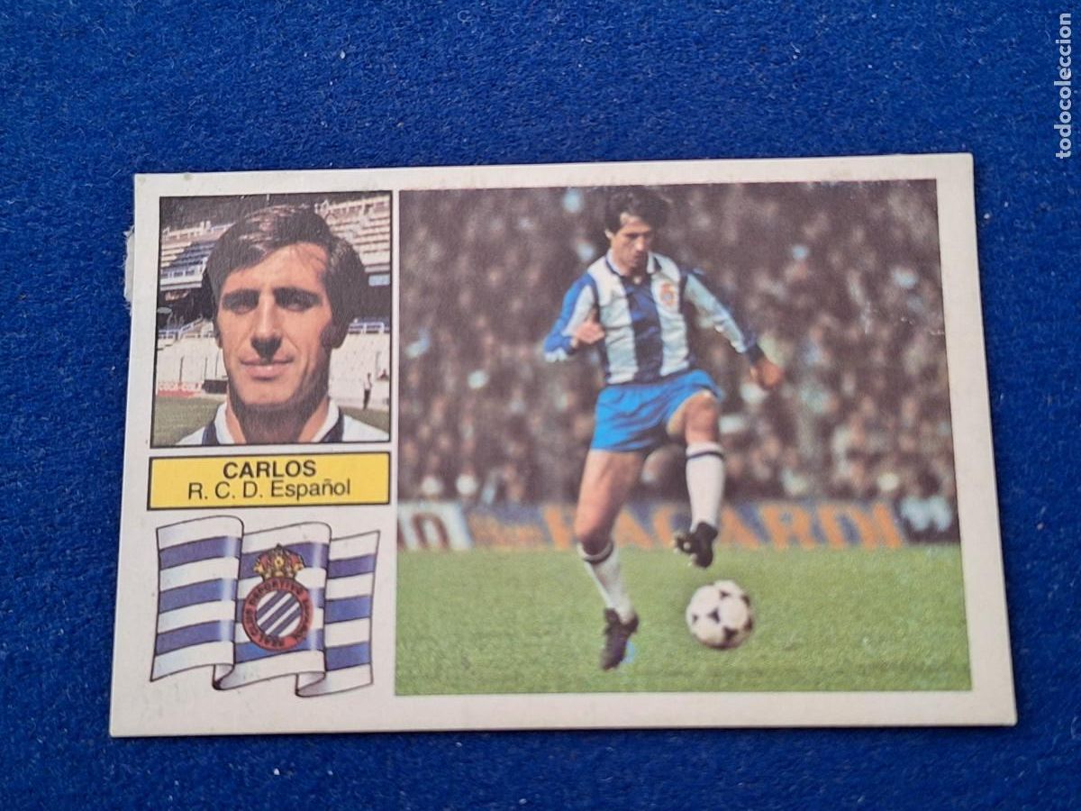 Cromos de f&uacute;tbol: 82 83 ESTE baja espa&ntilde;ol carlos - Foto 1