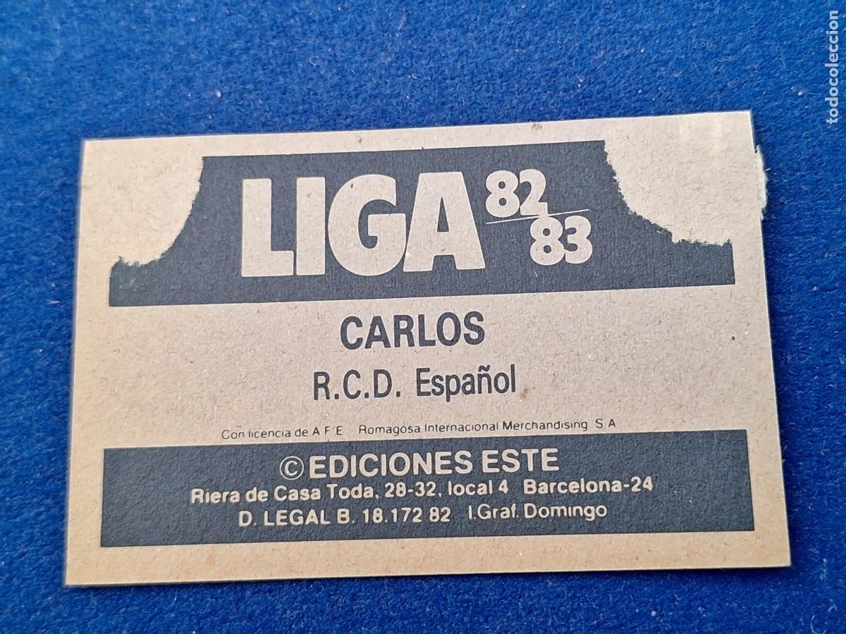 Cromos de f&uacute;tbol: 82 83 ESTE baja espa&ntilde;ol carlos - Foto 2