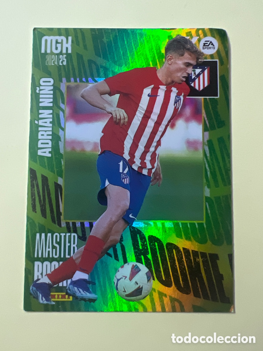 Fu&szlig;ball-Sticker: E765. 406 ADRIAN NI&Ntilde;O ATLETICO DE MADRID MASTER ROOKIE FICHAS ALBUM MEGACRACKS 2024 2025 MGK 24 25