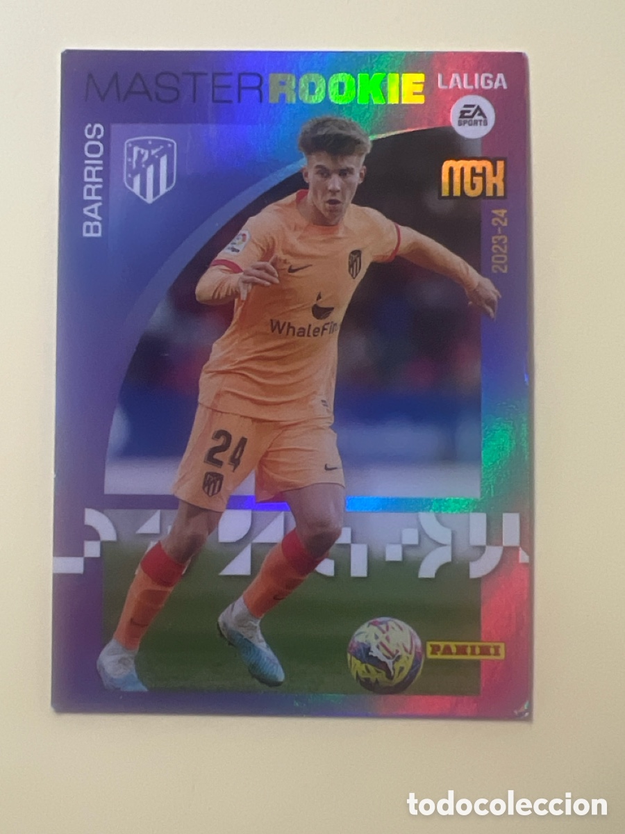 Fu&szlig;ball-Sticker: C3996. BARRIOS 413 AT.MADRID MASTER ROOKIE EDICION MGK 23 24 MEGACRACKS PANINI