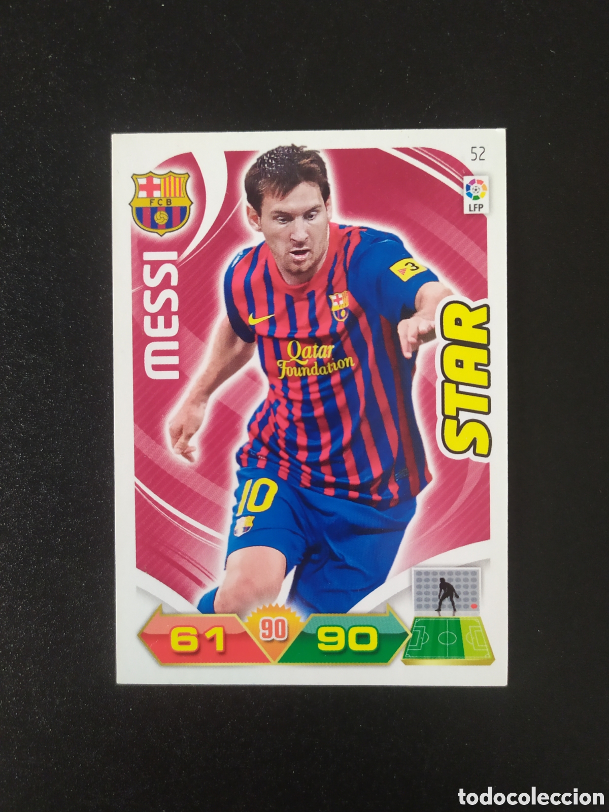 Cromos de Futebol: Adrenalyn 2011 2012 11 12 panini Messi star n&deg; 52 Barcelona