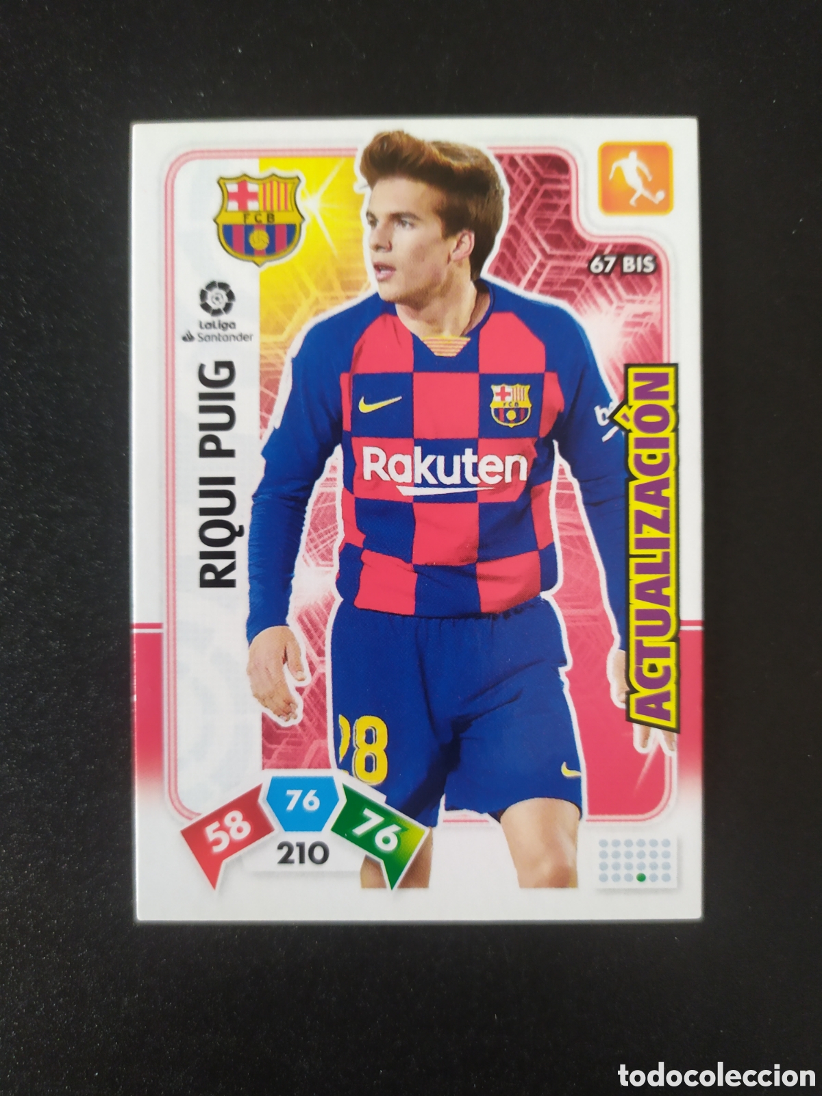 Cromos de Futebol: Adrenalyn 2019 2020 19 20 panini Riqui Puig actualizaci&oacute;n n&deg; 67 bis Barcelona