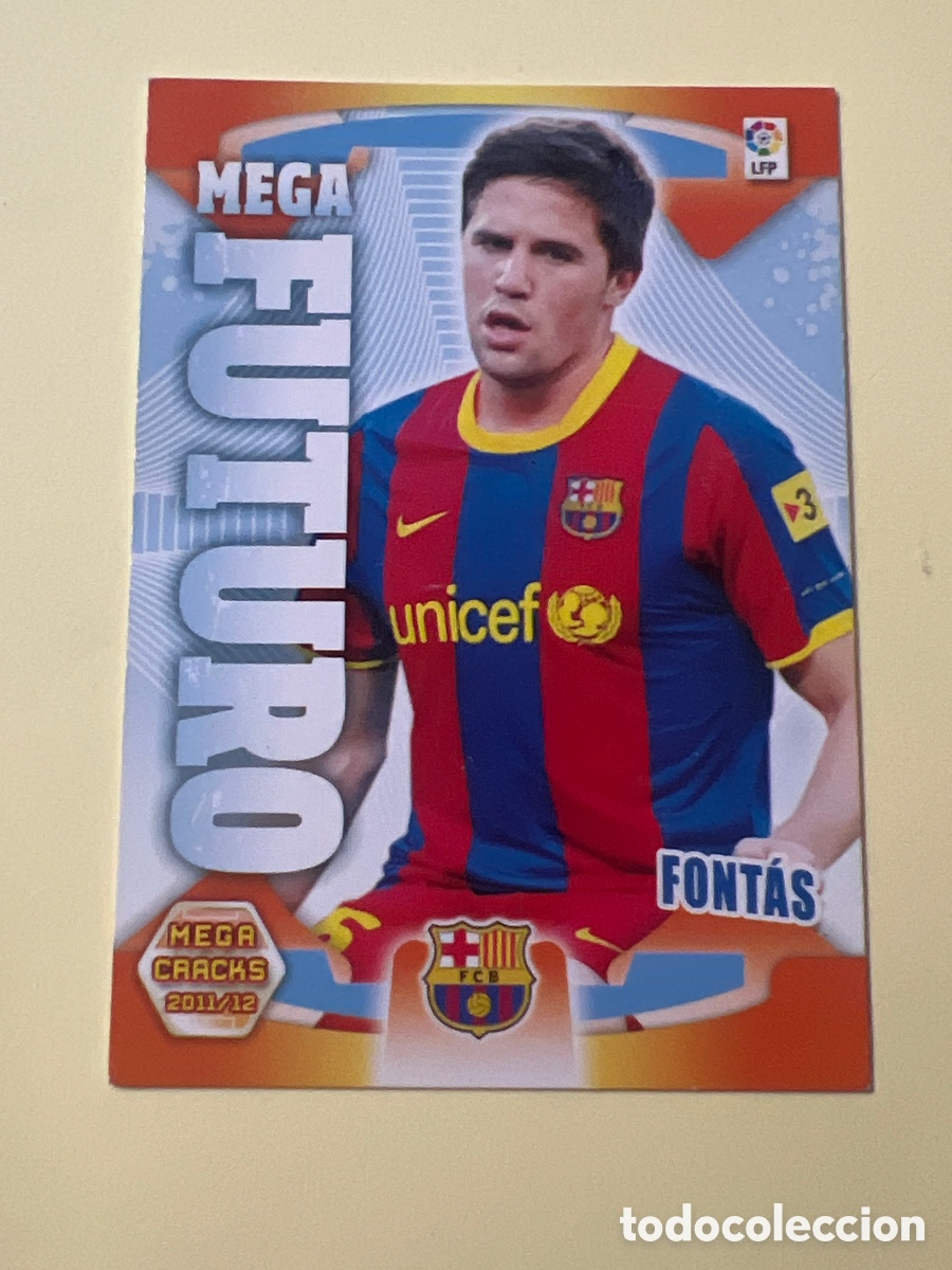 Fu&szlig;ball-Sticker: C4145. FONTAS MEGA FUTURO 414 (BARCELONA) PANINI MEGACRACKS 2011-2012 11 12 CROMO CARTA