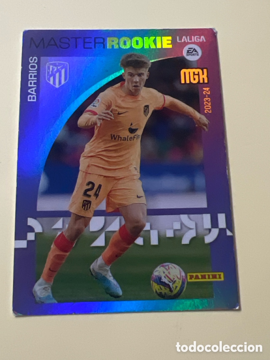 Fu&szlig;ball-Sticker: C4252. BARRIOS 413 AT.MADRID MASTER ROOKIE EDICION MGK 23 24 MEGACRACKS PANINI