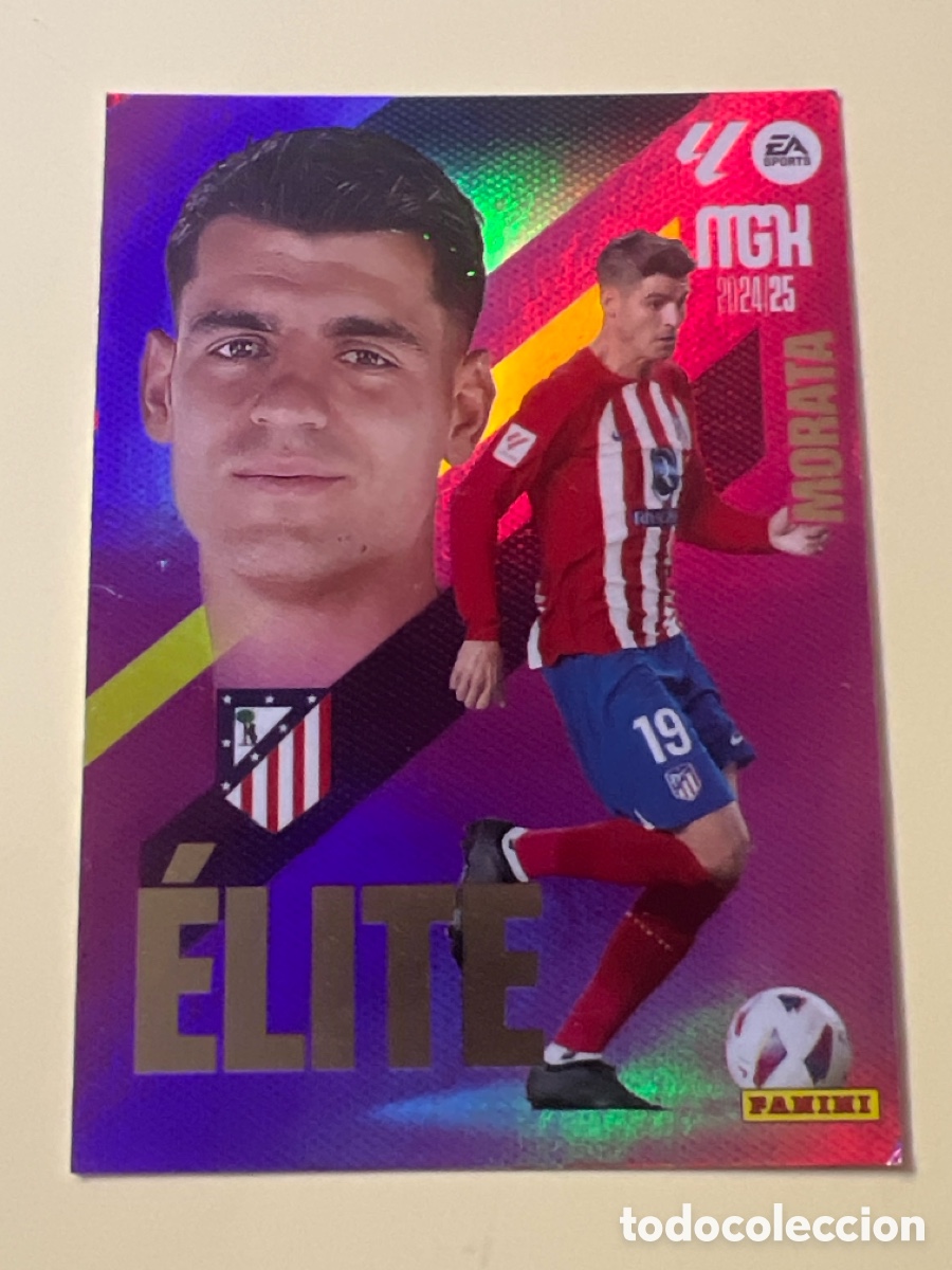 Fu&szlig;ball-Sticker: C4254. 10 MORATA ELITE ATL&Eacute;TICO DE MADRID 24 25 MEGACRSCKS 2024 2025 MGK PANINI