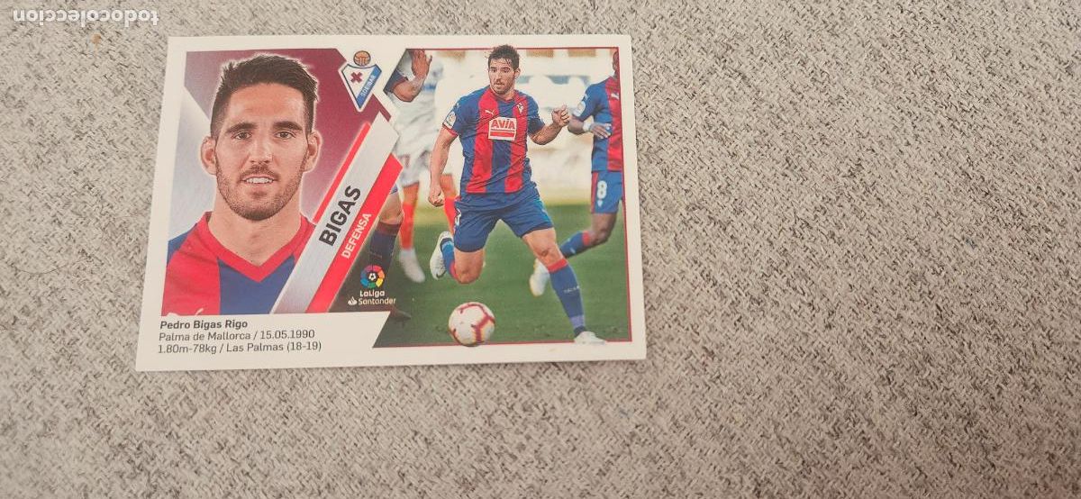 Cromos de f&uacute;tbol: Bigas eibar este 2019 2020 19 20 sin pegar - Foto 1