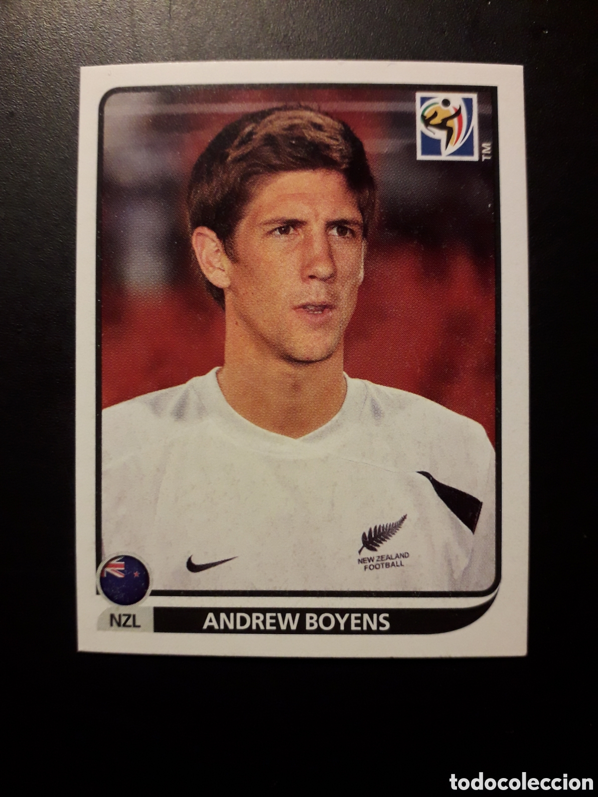 Cromos de f&uacute;tbol: BOYENS NUEVA ZELANDA N&deg; 456 MUNDIAL SUD&Aacute;FRICA 2010 PANINI, PEDIDO M&Iacute;NIMO 3&euro;