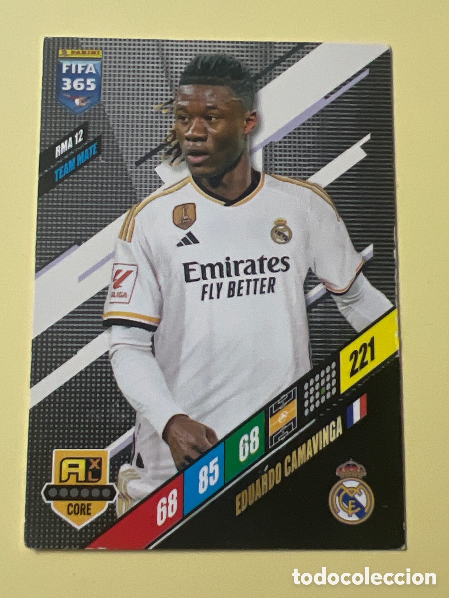 Cromos de Futebol: E151. RMA 12 CAMAVINGA REAL MADRID FIFA 365 2023 2024 23 24 ADRENALYN CROMOS CARDS RMA12