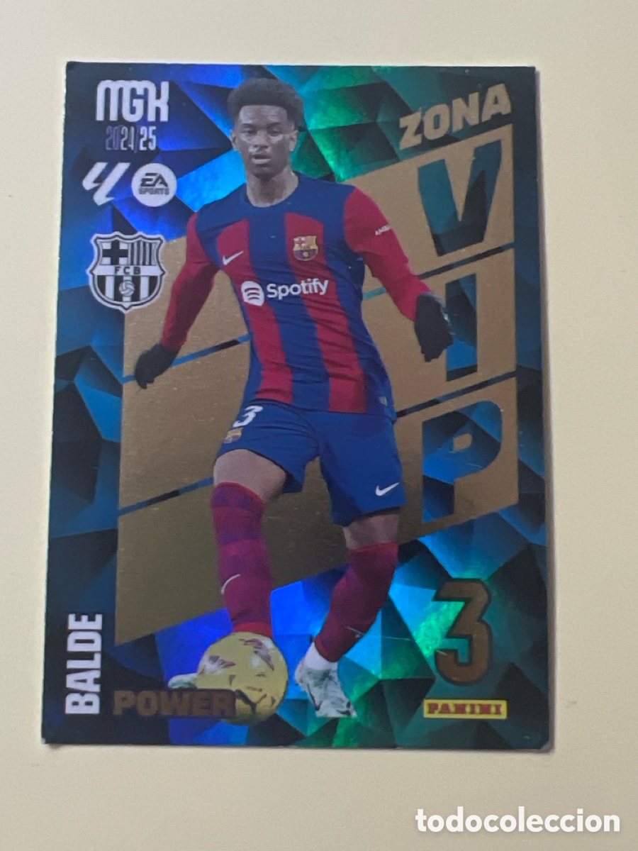 Figurine di Calcio: P 389 zona vip BALDE BARCELONA MEGACRACKS 2024 2025 24 25 CROMOS CARDS TOPPS PARALELA POWER P389