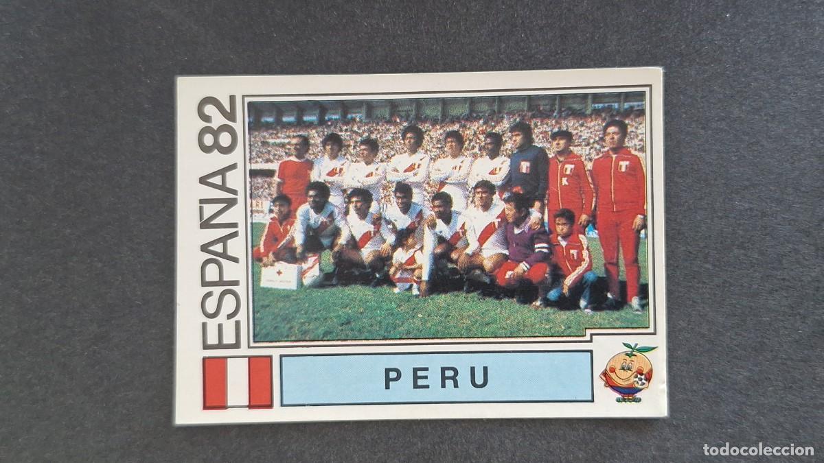 Cromos de F&uacute;tbol: EQUIPO PERU 73 MUNDIAL ESPA&Ntilde;A 1982 82 PANINI NUNCA PEGADO SIN PEGAR