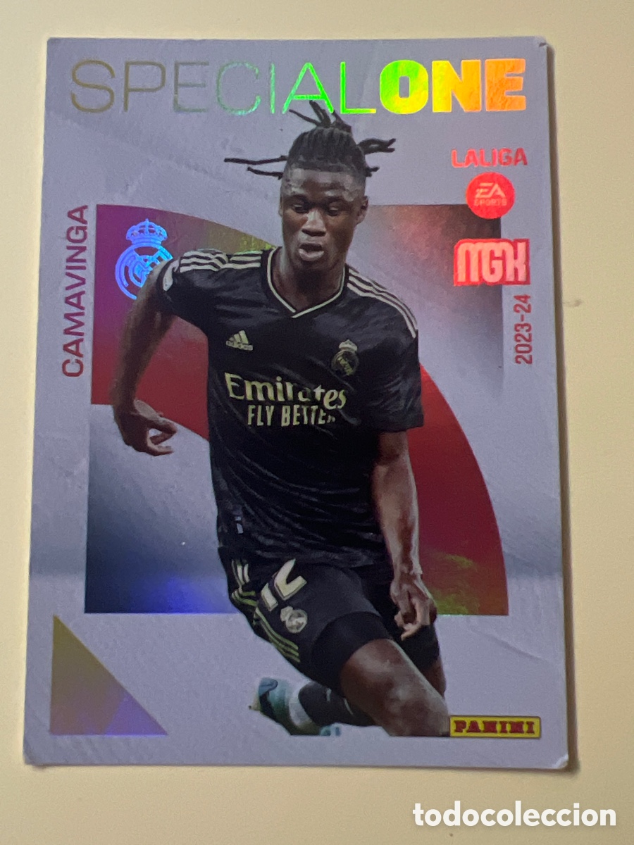 Figurine di Calcio: E211. 386 CAMAVINGA REAL MADRID MEGACRACKS 2023 2024 PANINI SPECIAL ONE