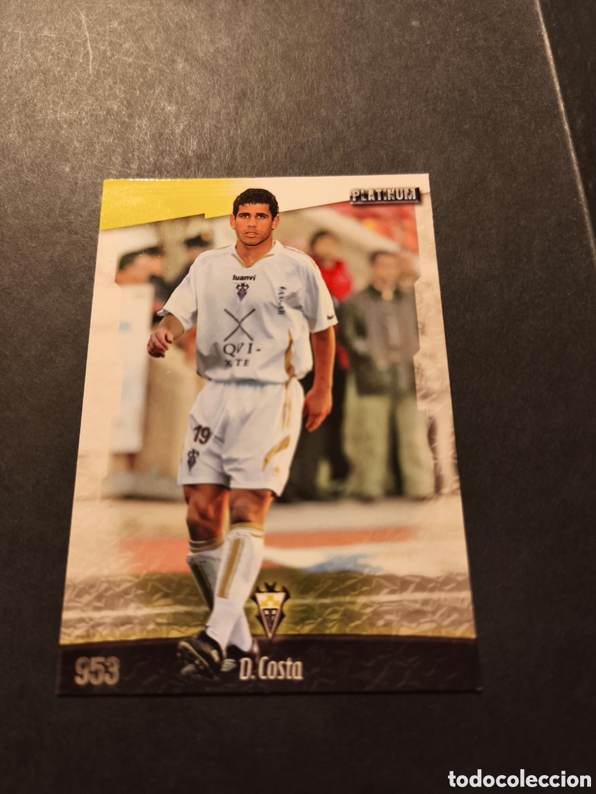 Cromos de f&uacute;tbol: 953 DIEGO COSTA ALBACETE MUDICROMO PLATINUM 2008