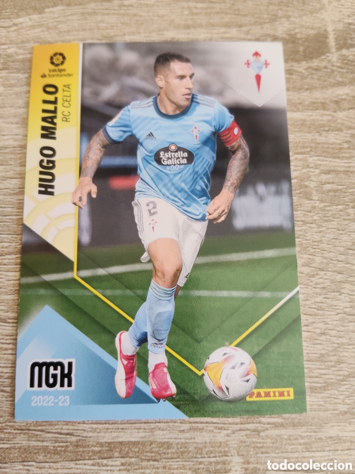 Cromos de F&uacute;tbol: Panini Megacracks 2022 2023 22 23 121 Hugo Mallo Celta de Vigo