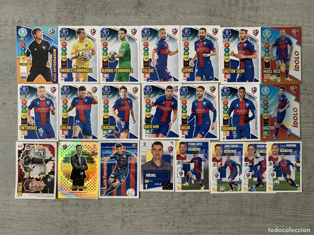 Cromos de f&uacute;tbol: LOTE DE CEOMOS DE FUTBOL DEL HUESCA