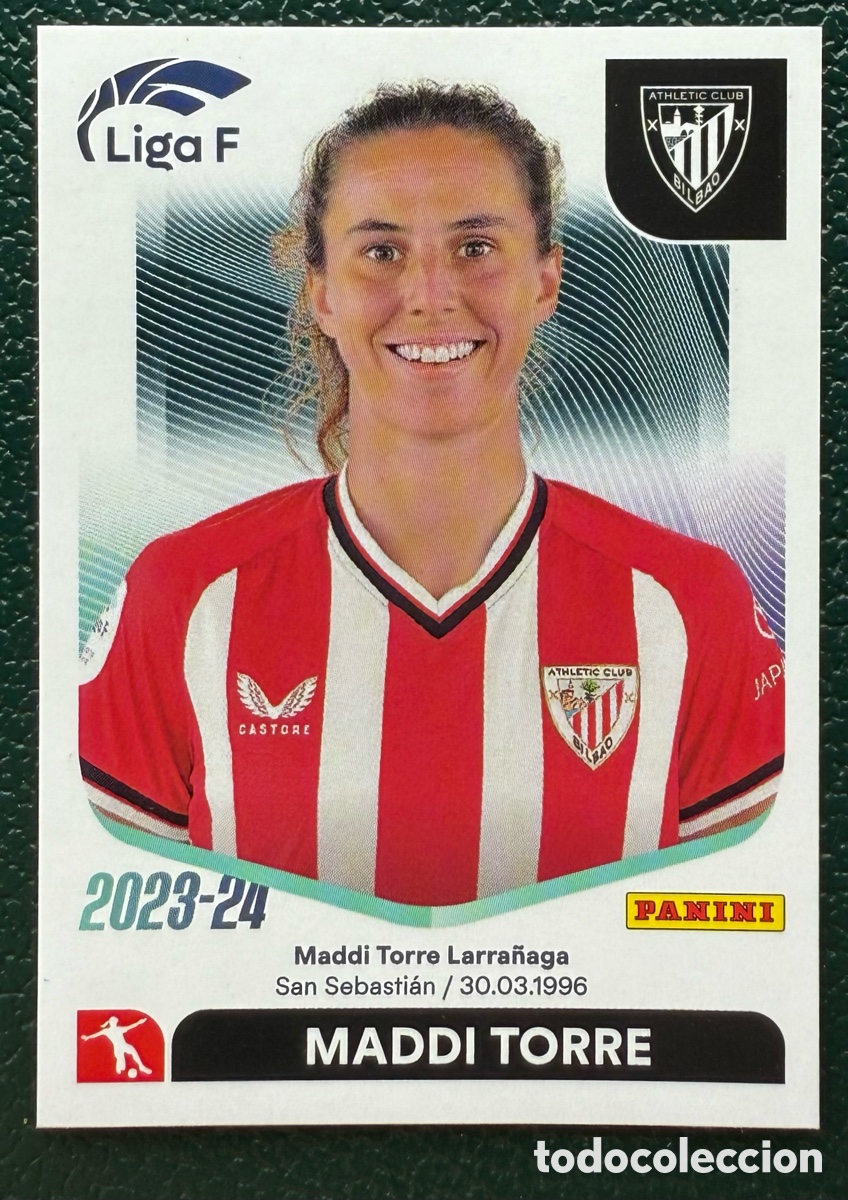 Fu&szlig;ball-Sticker: 8B MADDI TORRE ATHLETIC DE BILBAO CROMOS ALBUM LIGA FEMENINA LIGA F 2023 2024 PANINI
