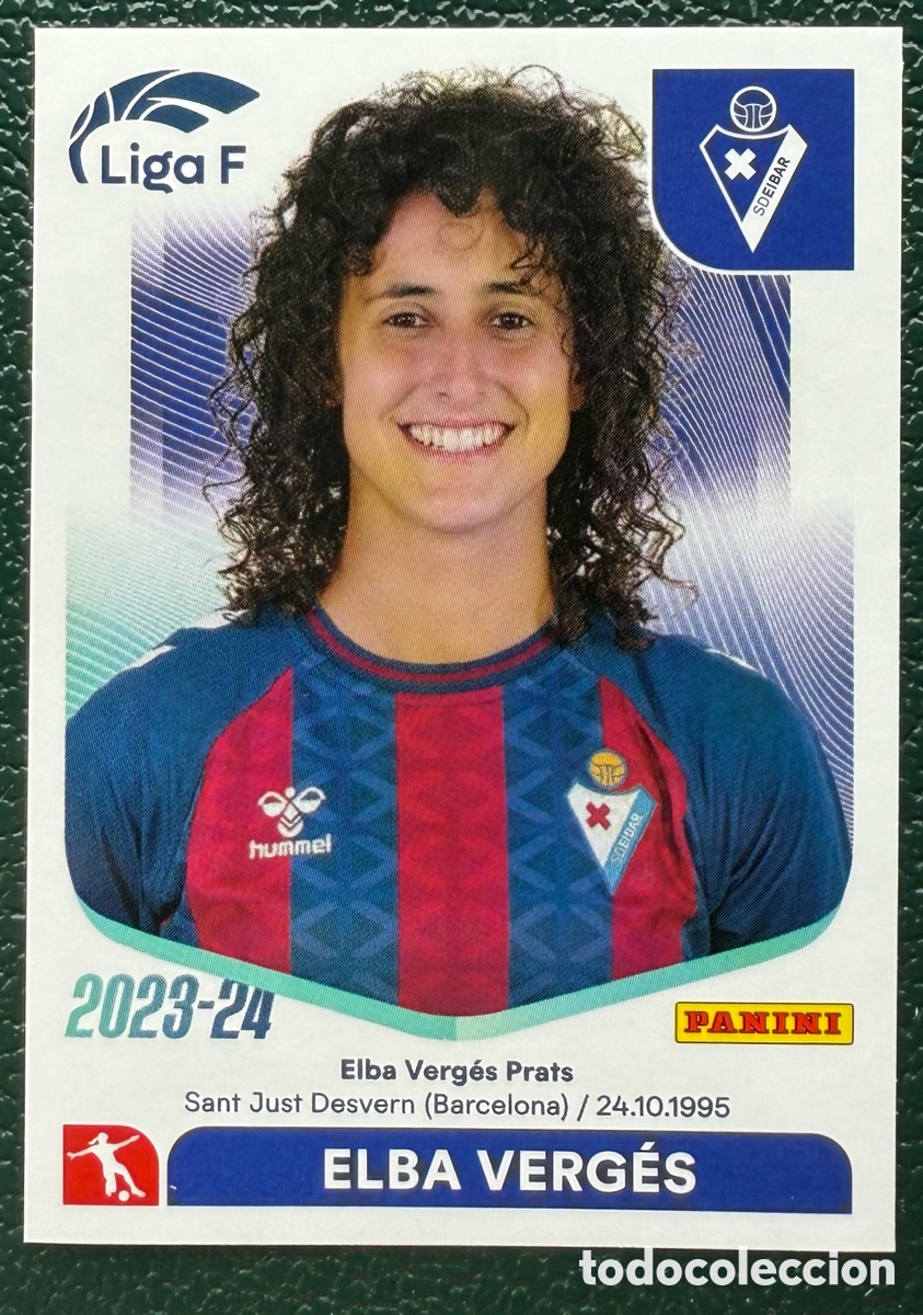 Fu&szlig;ball-Sticker: 108 ELBA VERGES SD EIBAR CROMOS ALBUM LIGA FEMENINA LIGA F 2023 2024 PANINI