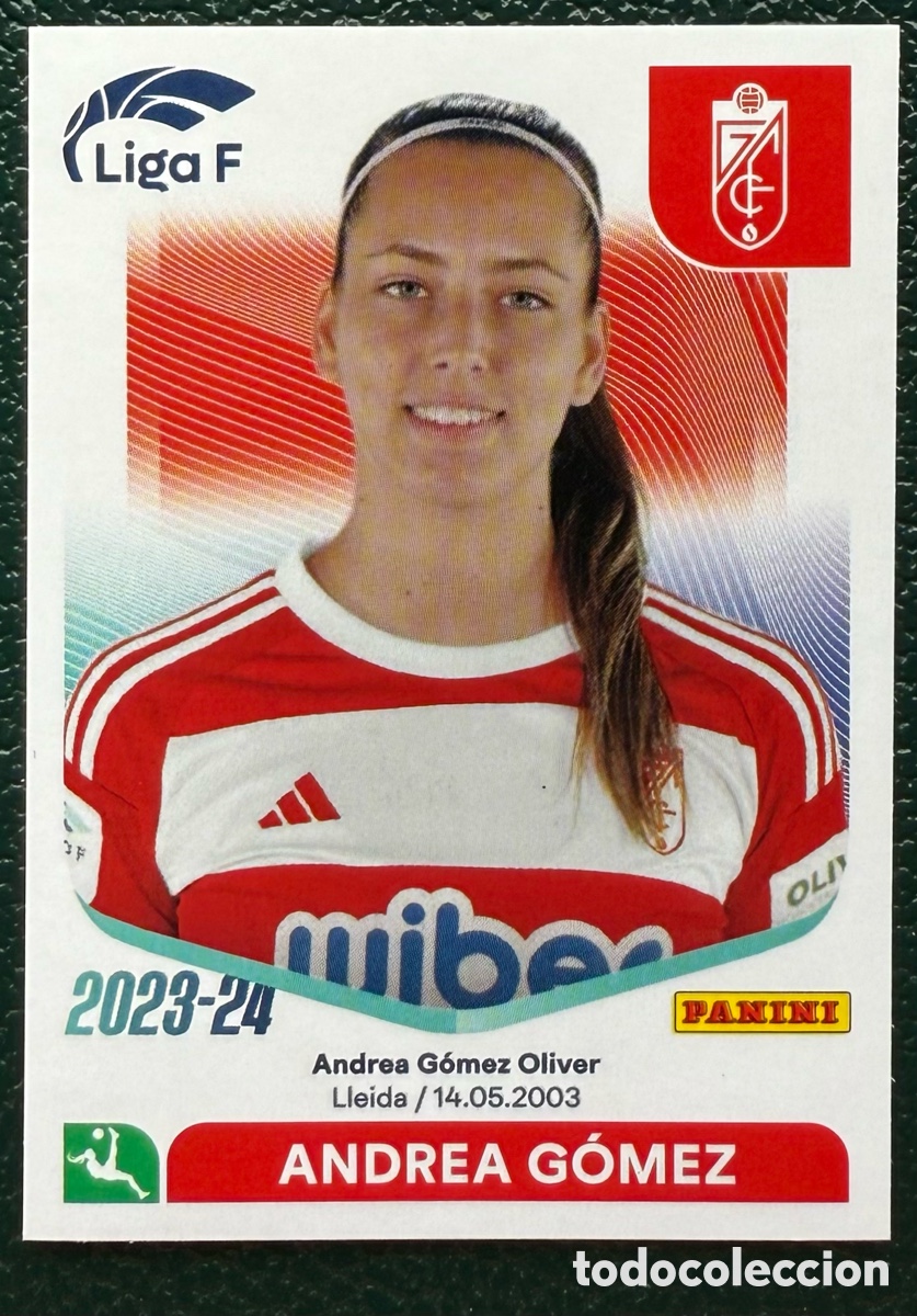 Fu&szlig;ball-Sticker: 139 ANDREA GOMEZ GRANADA CF CROMOS ALBUM LIGA FEMENINA LIGA F 2023 2024 PANINI