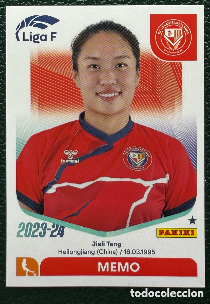 Fu&szlig;ball-Sticker: 155 MEMO FC LEVANTE LAS PLANAS CROMOS ALBUM LIGA FEMENINA LIGA F 2023 2024 PANINI