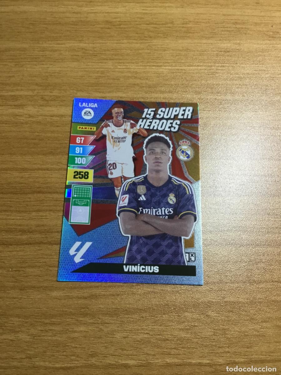 Cromos de F&uacute;tbol: Adrenalyn 2023 2024 23 24 15 real madrid s&uacute;per h&eacute;roes Vinicius