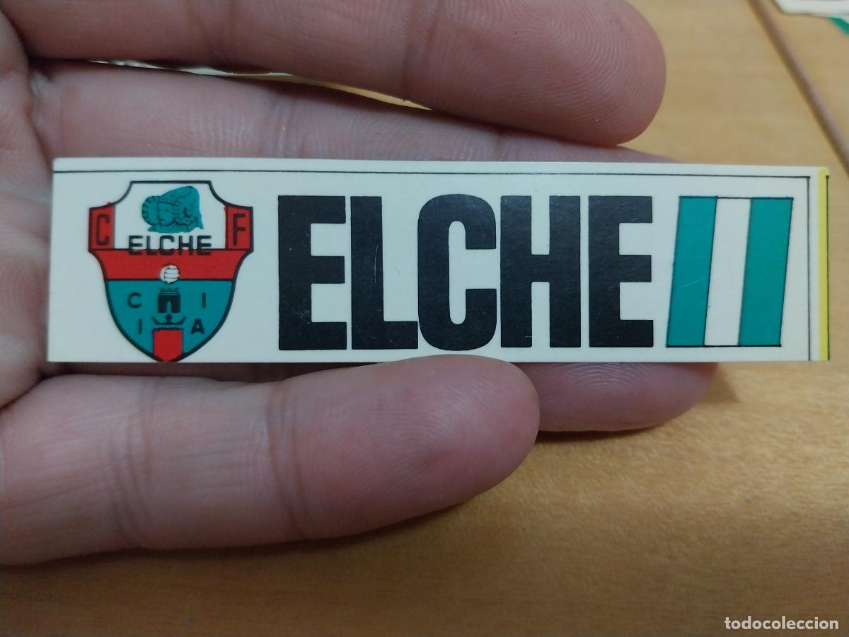 Fu&szlig;ball-Sticker: ELCHE ESCUDO FUTBOL CROMO PEGATINA SIN PEGAR NUNCA A&Ntilde;OS 80 8X2CMS APROX *