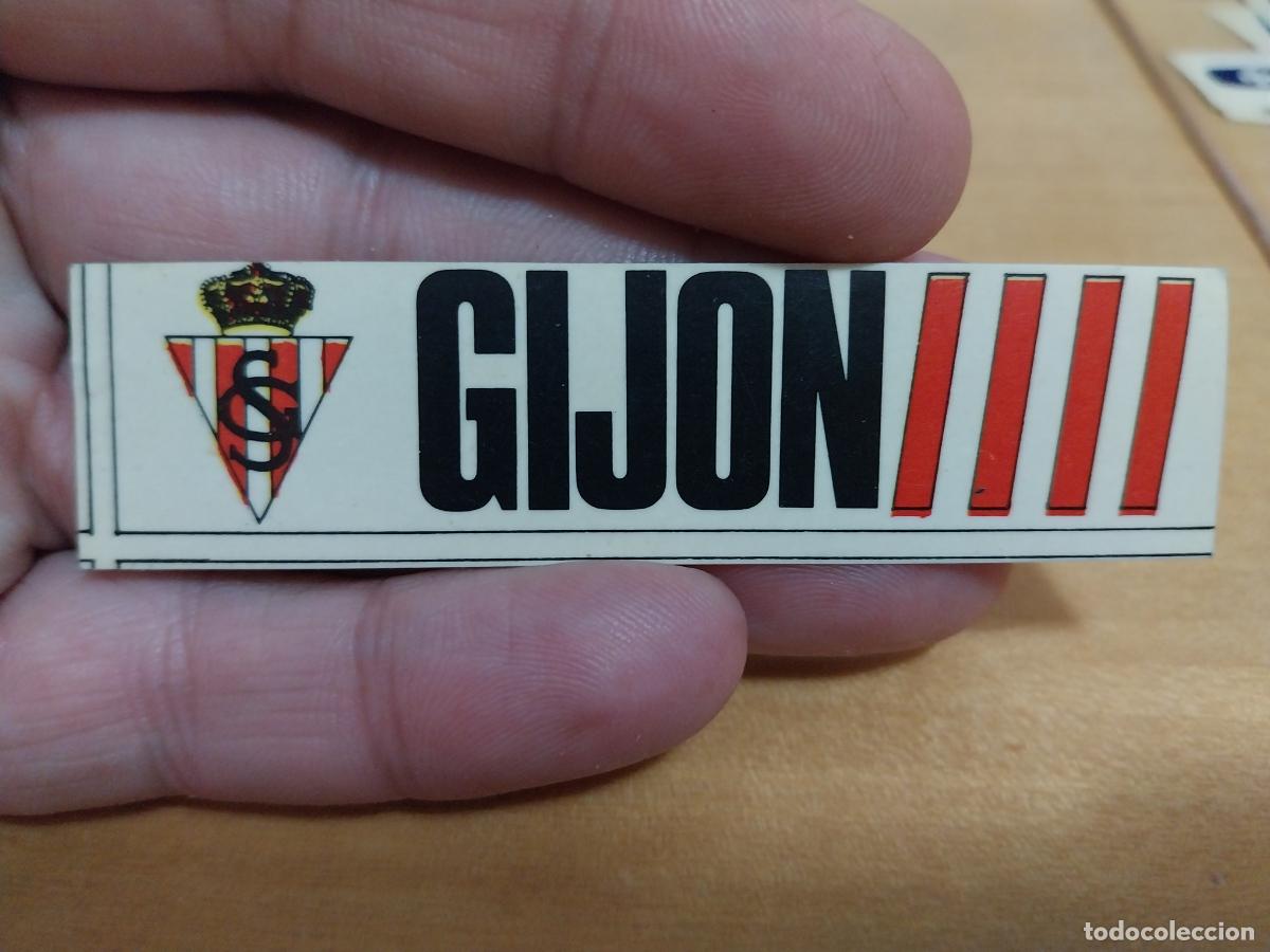 Cromos de Futebol: GIJON * ESCUDO FUTBOL CROMO PEGATINA SIN PEGAR NUNCA A&Ntilde;OS 80 8X2CMS APROX *