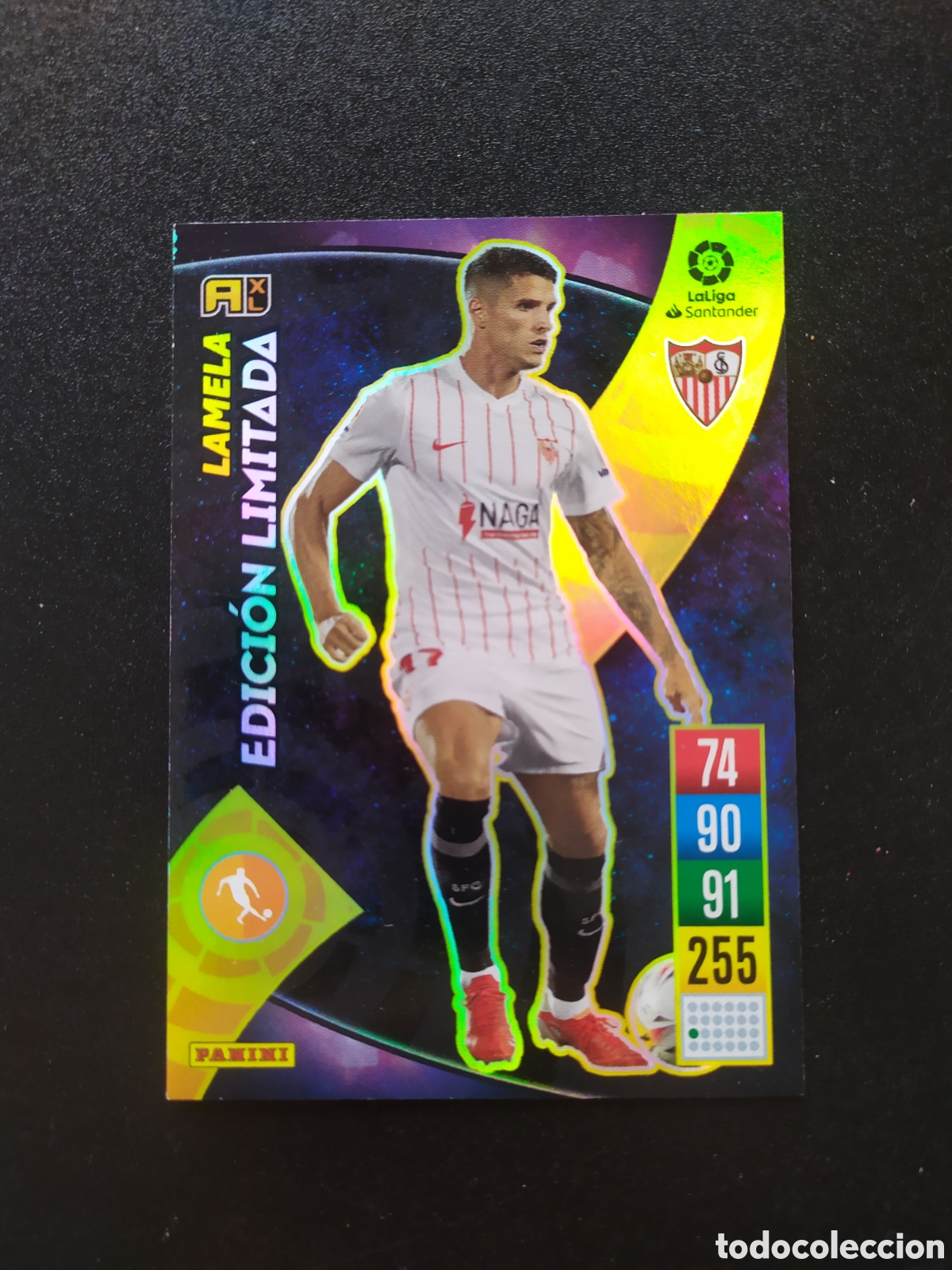 Cromos de f&uacute;tbol: Adrenalyn 2021 2022 21 22 panini Lamela edici&oacute;n limitada Sevilla