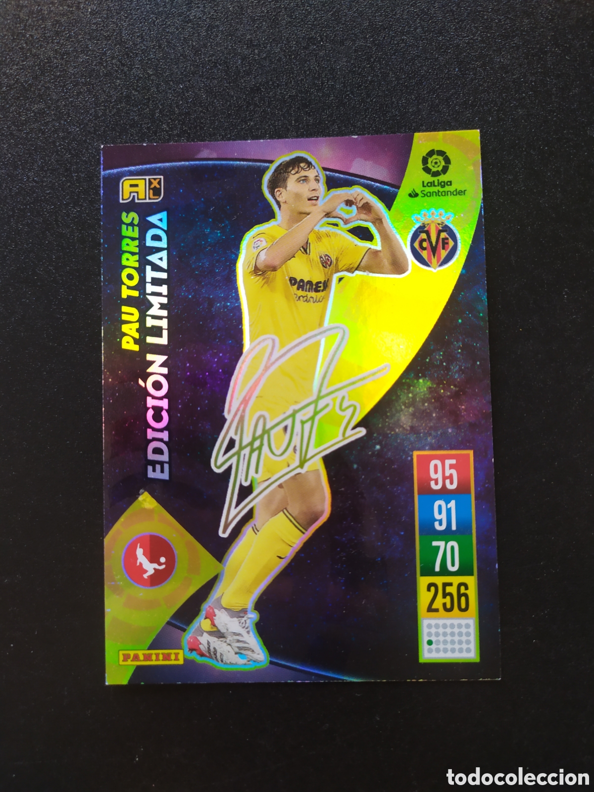 Cromos de F&uacute;tbol: Adrenalyn 2021 2022 21 22 panini Pau Torres edici&oacute;n limitada firmada Villarreal