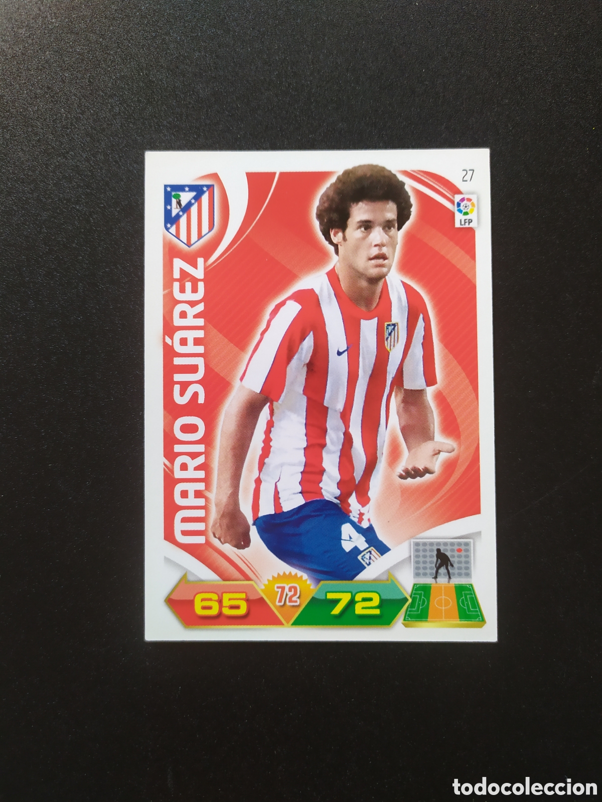 Football Stickers: Adrenalyn 2011 2012 11 12 panini Mario Su&aacute;rez n&deg; 27 Atl&eacute;tico Madrid