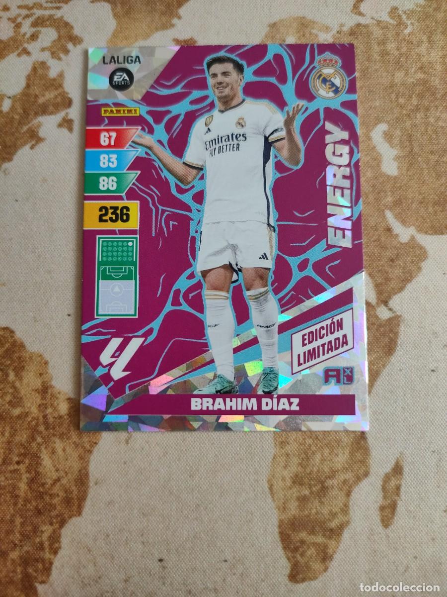Cromos de F&uacute;tbol: Adrenalyn XL Energy Edici&oacute;n Limitada BRAHIM D&Iacute;AZ 2023-24 23 24