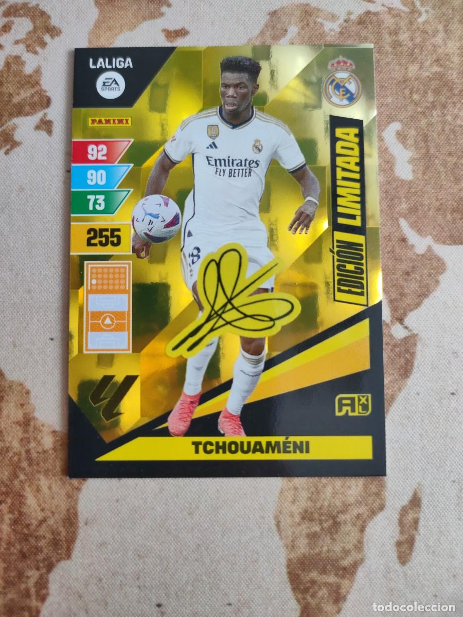 Cromos de F&uacute;tbol: Adrenalyn XL Edici&oacute;n Limitada Firmada TCHOUAMENI 2023-24 23 24