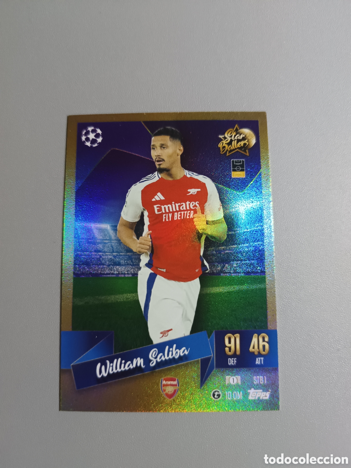 Cromos de Futebol: Saliba Star Ballers 1 Arsenal - Topps Match Attax 2024 2025 24 25
