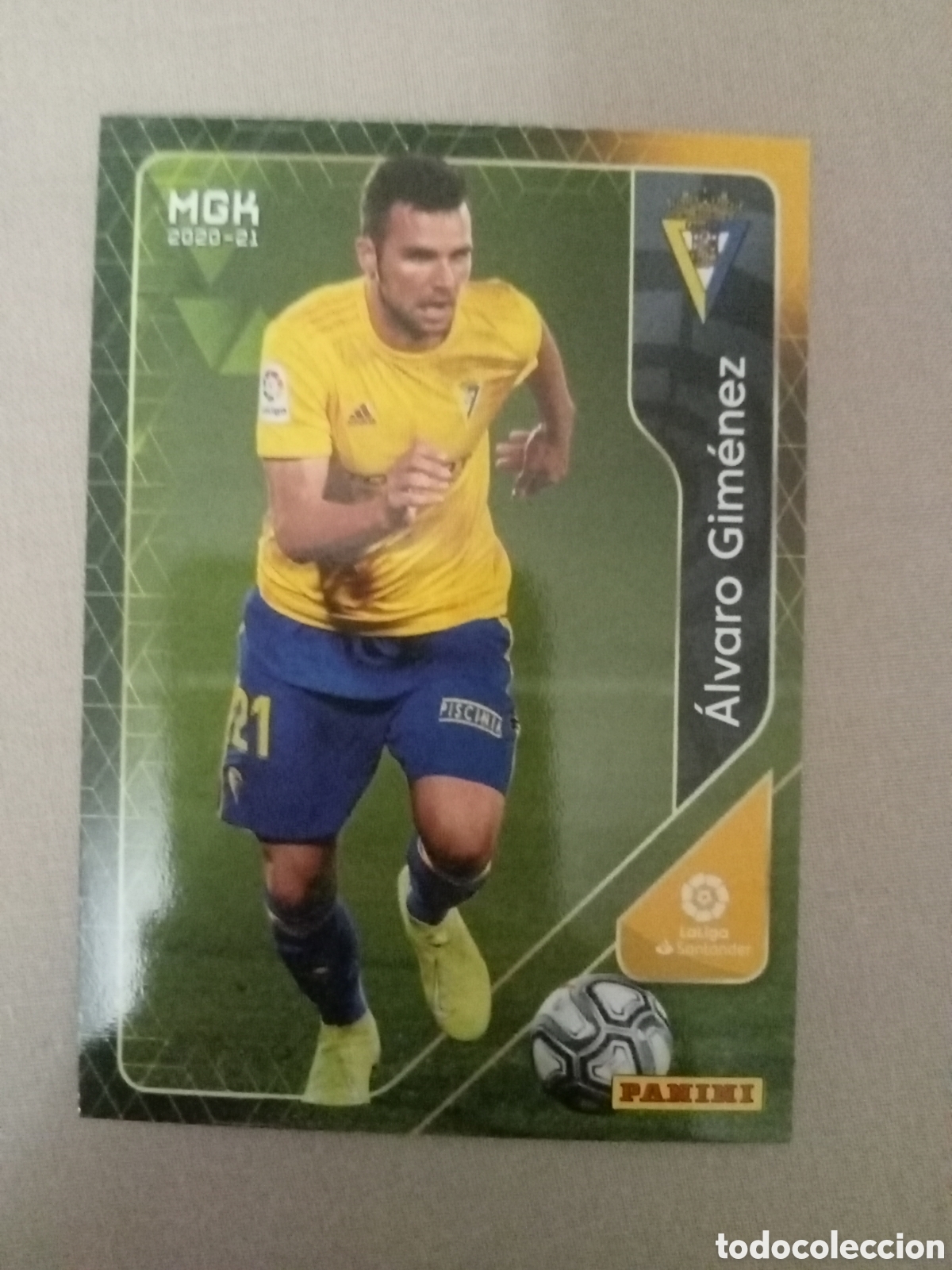 Cartes &agrave; collectionner de Football: Cromo N&ordm; 107 MGK 2020-21 &Aacute;lvaro Gim&eacute;nez C&aacute;diz
