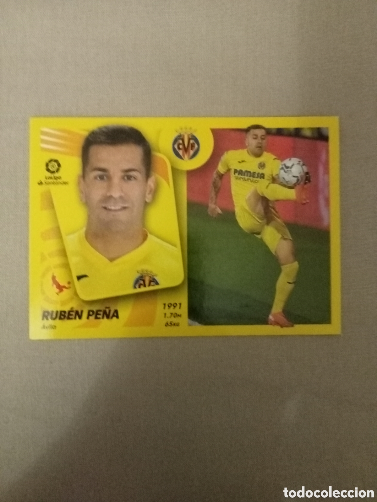 Figurine di Calcio: Cromo Liga Este 2021-22 N&ordm;7 BIS Villarreal Rub&eacute;n Pe&ntilde;a