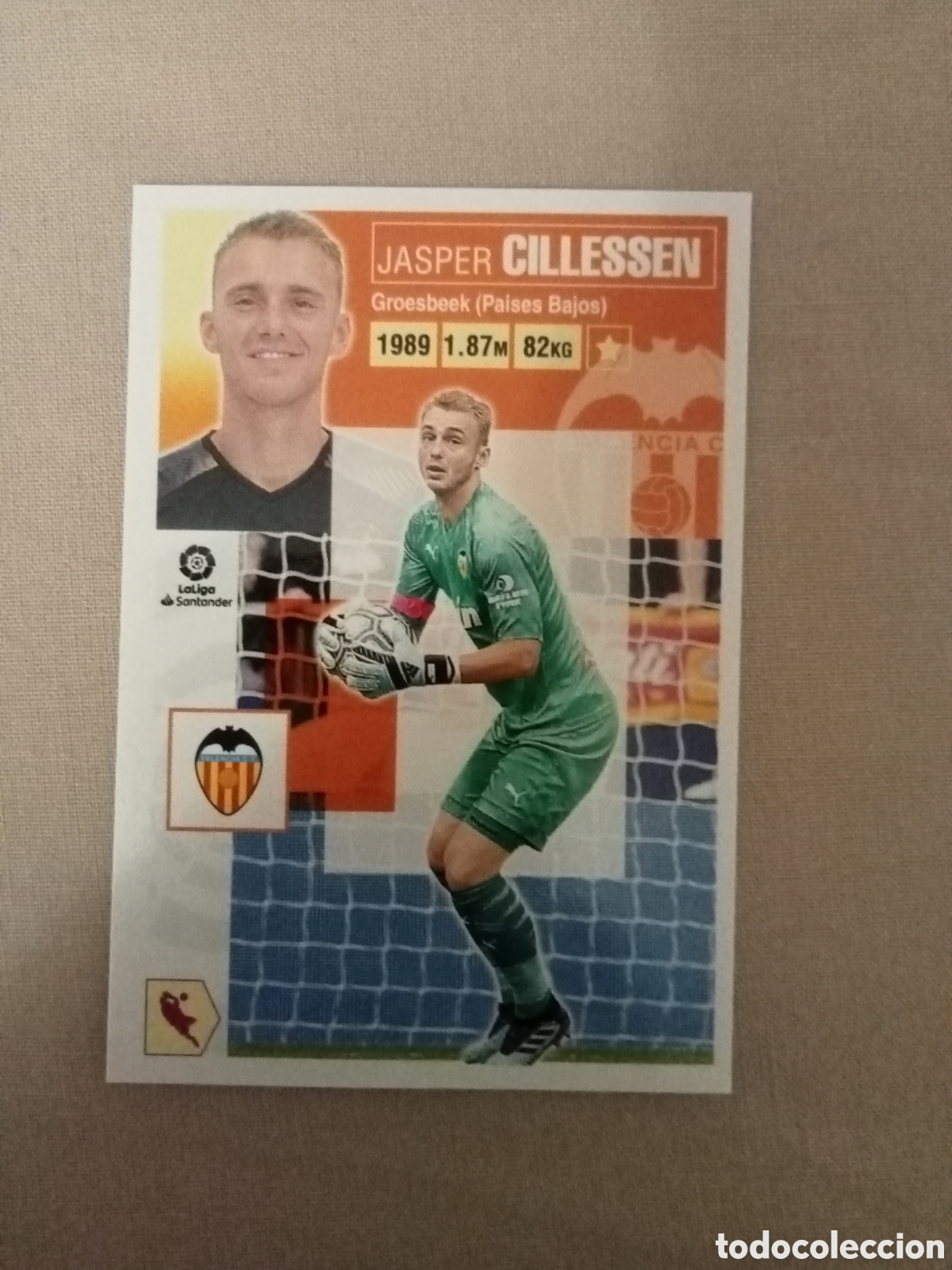 Fu&szlig;ball-Sticker: Cromo LaLiga 2020-21 N&ordm;2 Valencia Jasper Cillessen