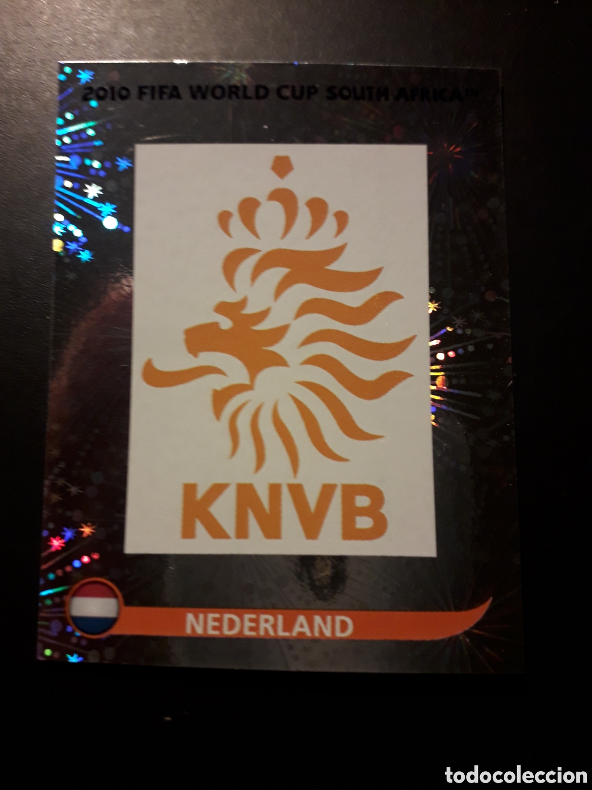 Cromos de f&uacute;tbol: ESCUDO HOLANDA N&deg; 335 MUNDIAL SUD&Aacute;FRICA 2010 PANINI, PEDIDO M&Iacute;NIMO 3&euro;