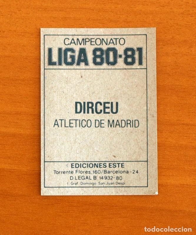 Cromos de F&uacute;tbol: Atl&eacute;tico de Madrid - Dirceu - Ediciones Este Liga 1980-1981, 80-81 - Cromo Nunca pegado