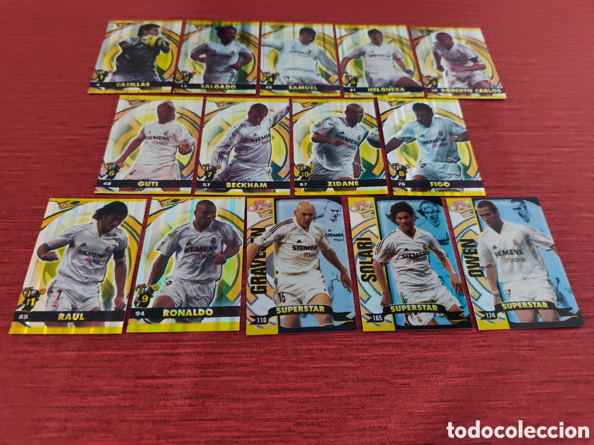 Cromos de Futebol: 14 CARDS BRILLO REAL MADRID MUNDICROMO TOP LIGA 2005 #5