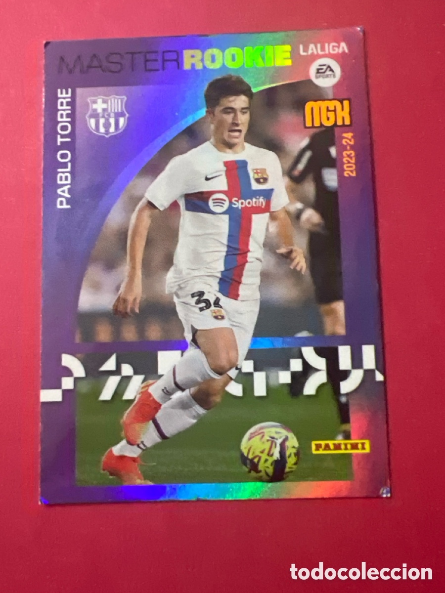 Figurine di Calcio: C4681. CROMO 427 PABLO TORRE BARCELONA MASTER ROOKIE MEGACRACKS 23-24