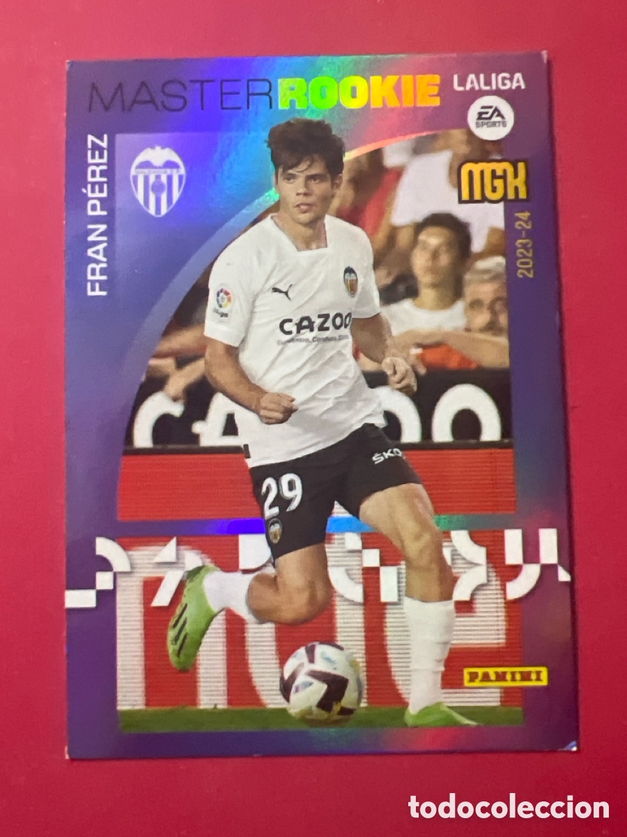 Figurine di Calcio: C4731. CARD 418 MASTER ROOKIE FRAN P&Eacute;REZ VALENCIA MEGACRACKS 23/24