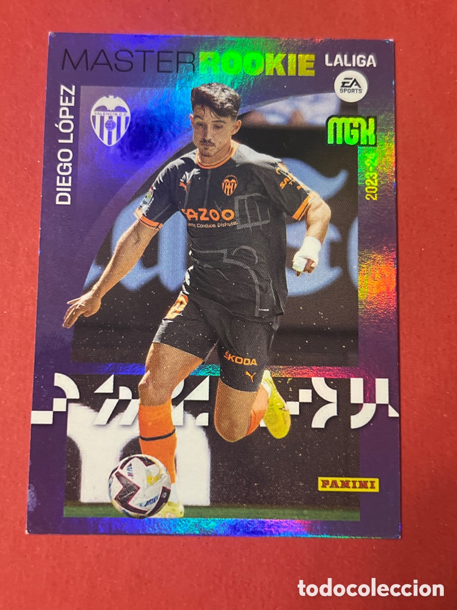 Fu&szlig;ball-Sticker: C4733. CARD 415 MASTER ROOKIE DIEGO L&Oacute;PEZ VALENCIA MEGACRACKS 23/24