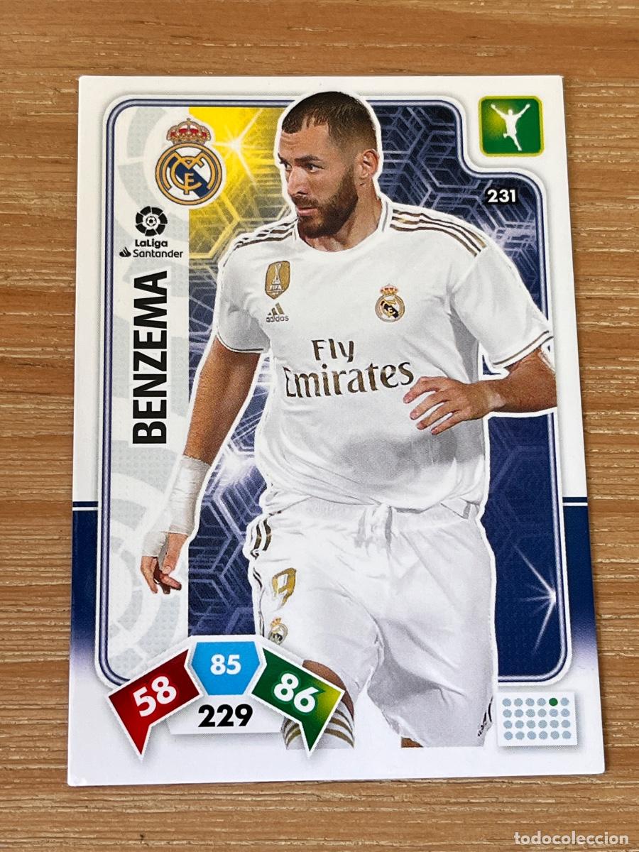 Cromos de F&uacute;tbol: 4. CROMO ADRENALYN BENZEMA 2019-20 19-20 N 231