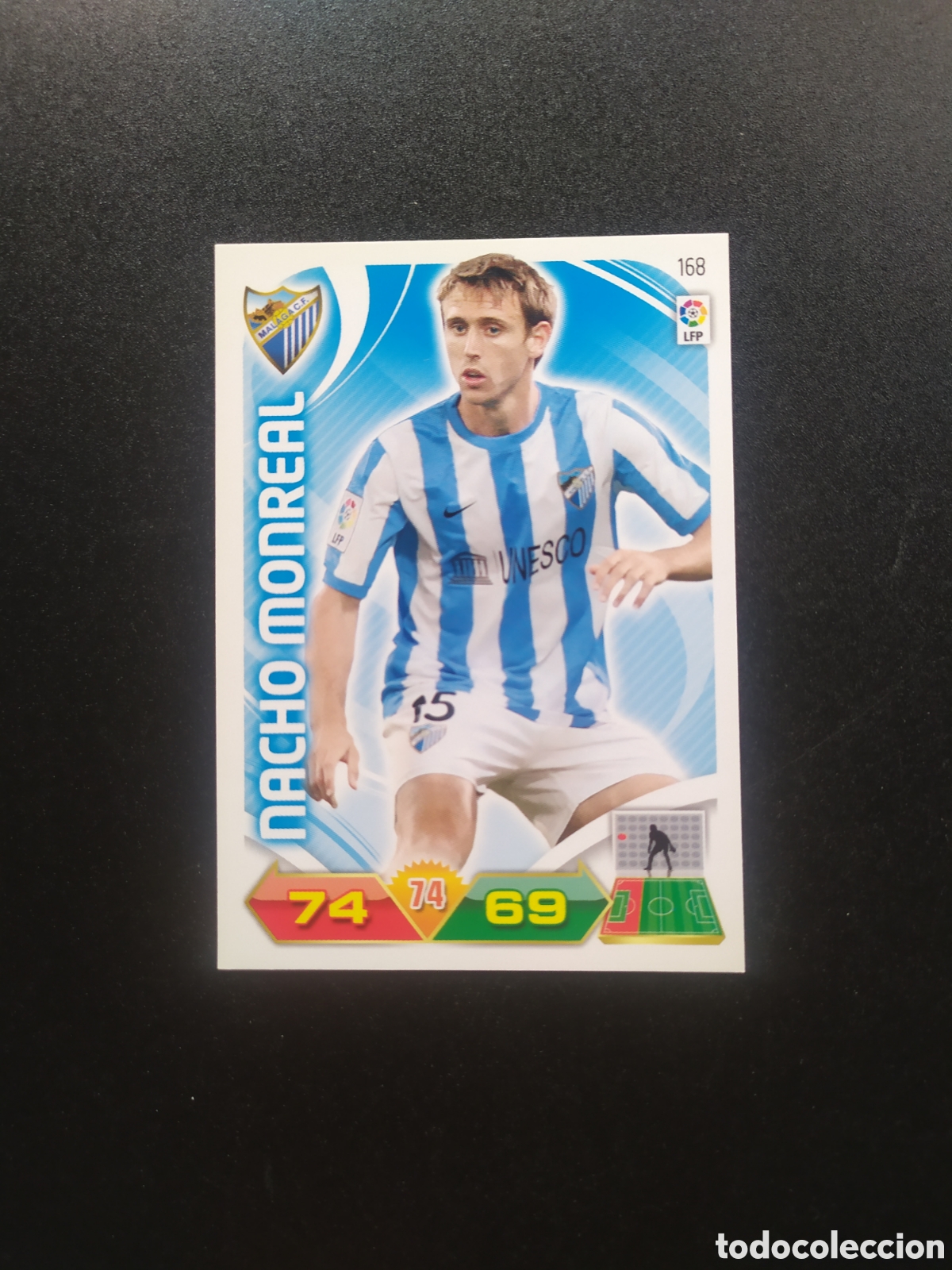 Cromos de f&uacute;tbol: Adrenalyn 2011 2012 11 12 panini Nacho Monreal n&deg; 168 M&aacute;laga