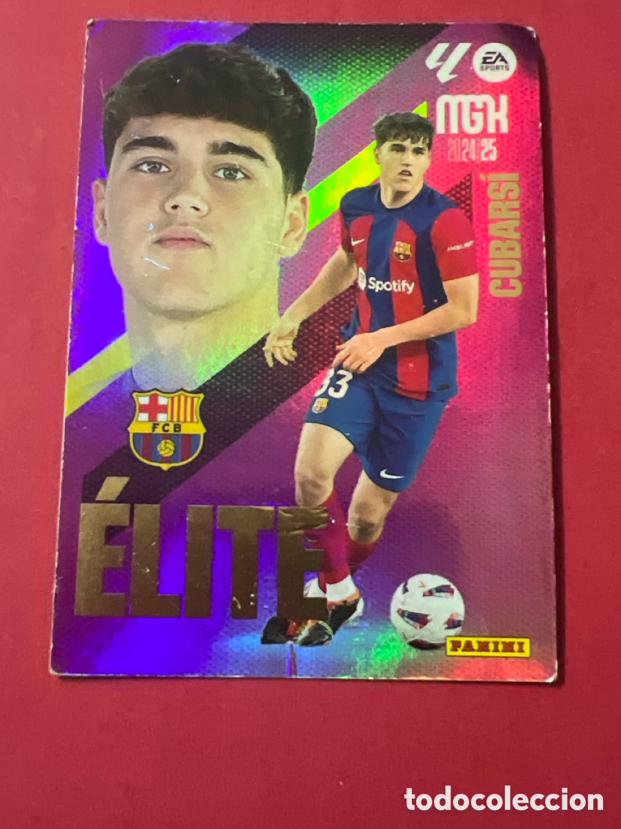 Figurine di Calcio: E1357. CUBARSI FC BARCELONA BAR&Ccedil;A ELITE MGK N&ordm; 3 24 25 2024 2025 PANINI