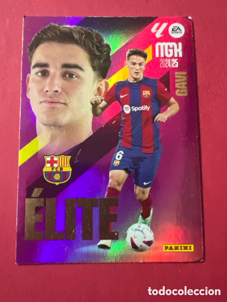 Fu&szlig;ball-Sticker: E1359. Gavi N &deg; 4 - Barcelona - ELITE - MEGACRACKS 2024 2025 - 24 25 - MGK