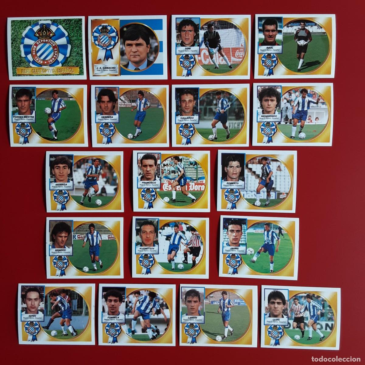 Figurine di Calcio: EQUIPO COMPLETO BASICO ESPA&Ntilde;OL LIGA 1994 1995 94 95 EDICIONES ESTE-SIN PEGAR