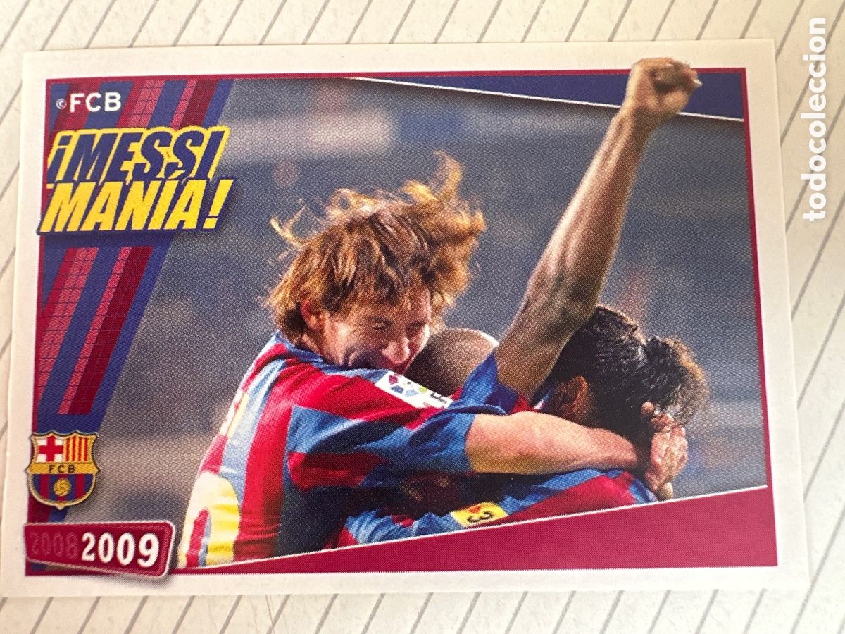 Fu&szlig;ball-Sticker: 142 MESSIMAN&Iacute;A F.C.BARCELONA 2008-2009 DE PANINI NUNCA PEGADO