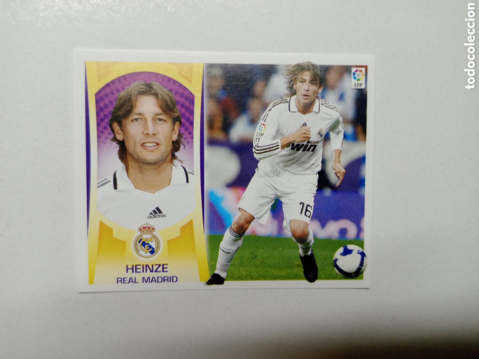 Cromos de F&uacute;tbol: ESTE 2009-10 HEINZE CROMO NUEVO NUNCA PEGADO EN PERFECTO ESTADO