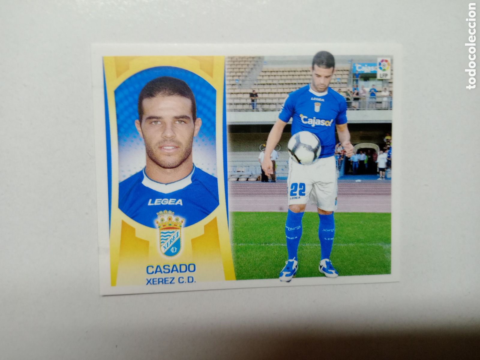 Cromos de F&uacute;tbol: ESTE 2009-10 COLOCA CASADO CROMO NUEVO NUNCA PEGADO