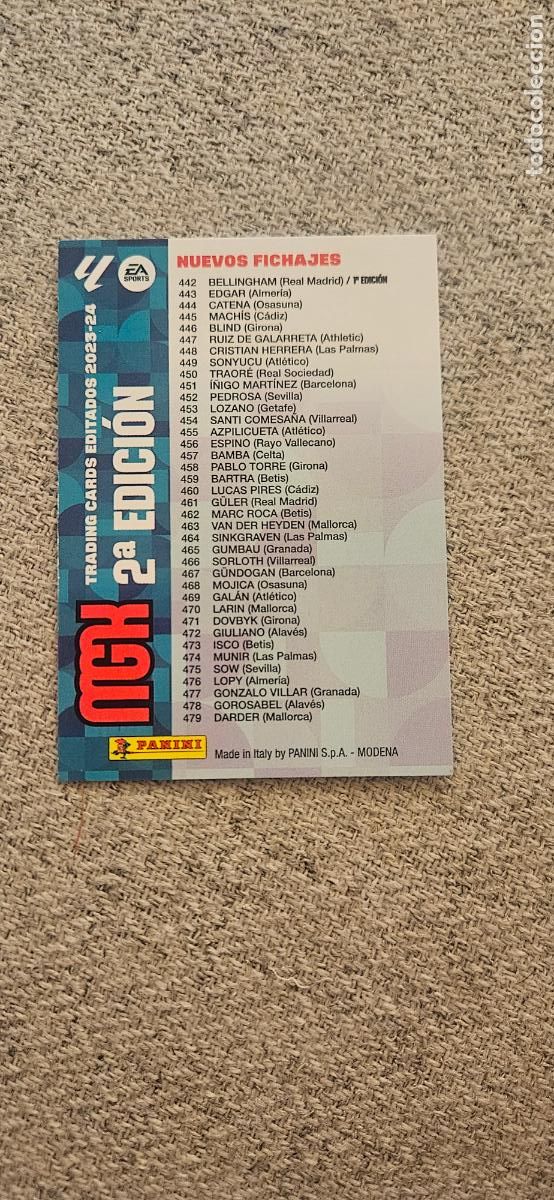 Cromos de f&uacute;tbol: 2 edici&oacute;n listado megacracks 2023 2024 23 24